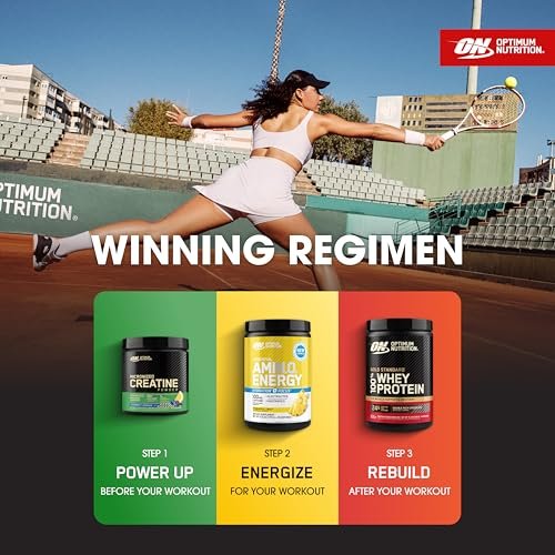 Optimum Nutrition Amino Energy Powder Plus Focus, with BCAA, Electrolytes, and Caffeine, Pineapple Twist, 30 Servings - görsel 10