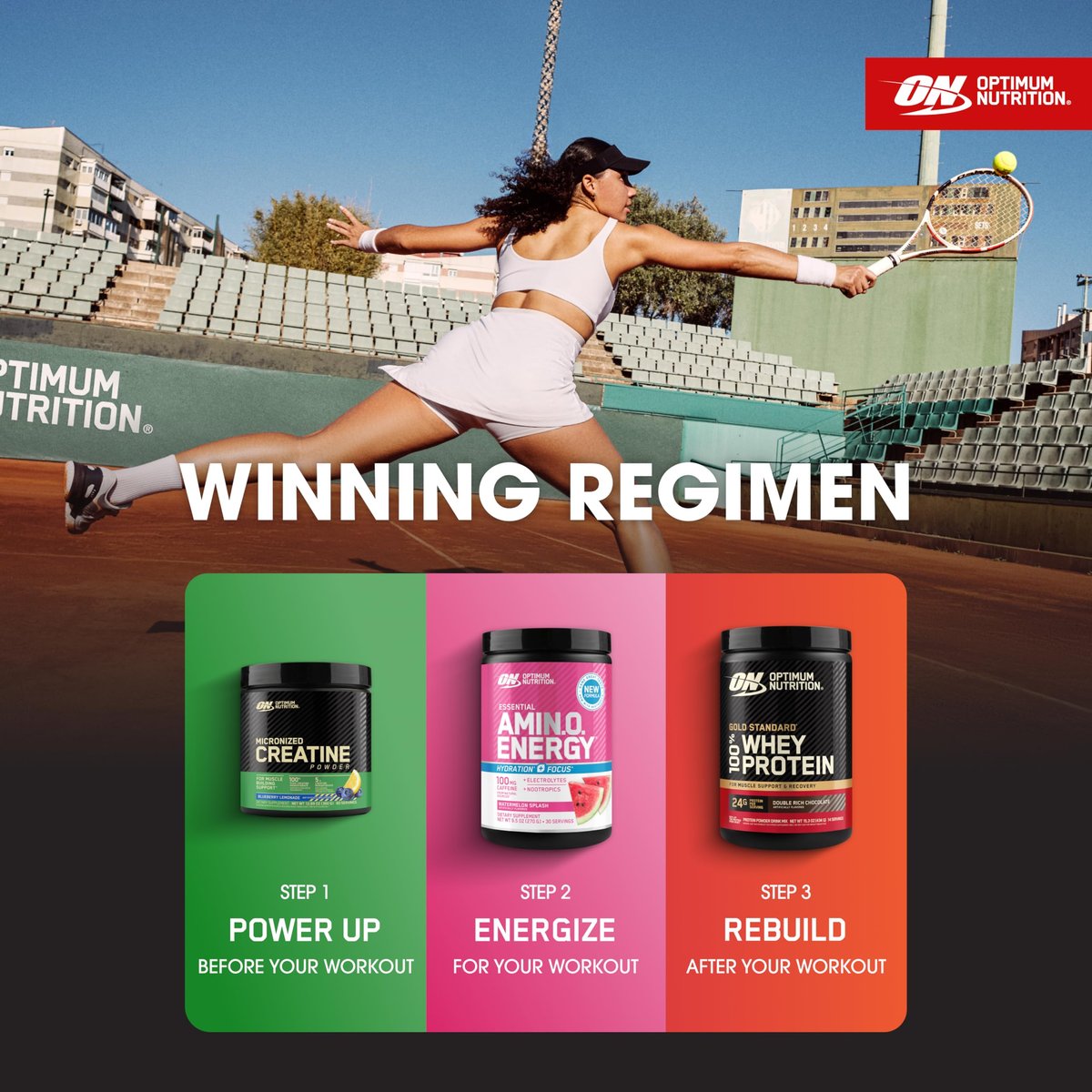 Optimum Nutrition Amino Energy Powder Plus Focus, with BCAA, Electrolytes, and Caffeine, Watermelon, 30 Servings - görsel 1