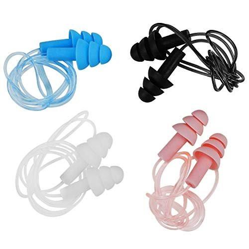 Noise Cancelling Ear Plugs with Cords 4 Pairs, Noise Reduction Soft Silicone Earplugs Waterproof Reusable Ear Plug for Sleeping, Snoring, Swimming, Study, High Fidelity Earplugs - görsel 12