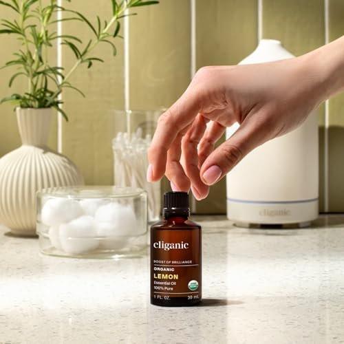 Cliganic USDA Organic Lemon Essential Oil (1oz) - 100% Pure & Natural | Undiluted, for Aromatherapy, Household Cleaning | Non-GMO Verified - görsel 6