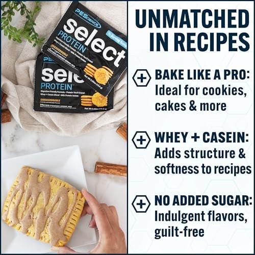 PEScience Select Protein Powder, Whey and Casein Blend, Lean Protein Powder for Women and Men, Low Calorie, Low Carb, Keto Friendly, Gluten Free, Peanut Butter Cookie - 5 Servings - görsel 16
