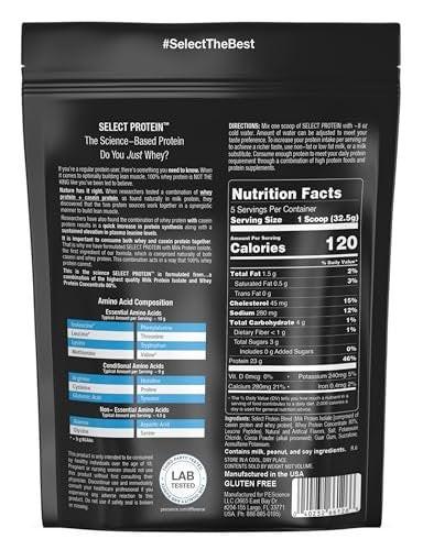 PEScience Select Protein Powder, Whey and Casein Blend, Lean Protein Powder for Women and Men, Low Calorie, Low Carb, Keto Friendly, Gluten Free, Frosted Sugar Cookie - 5 Servings - görsel 6