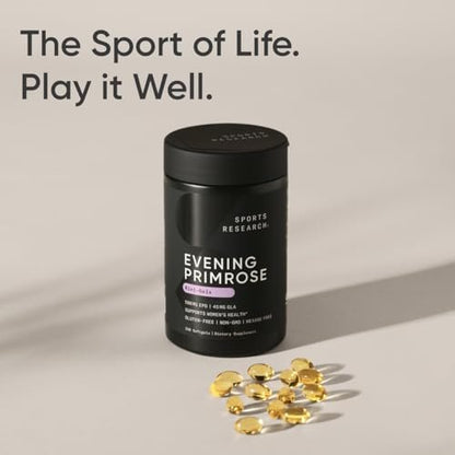 Sports Research Evening Primrose Oil (500mg) – Gluten & Soy Free: Suitable for those with dietary sensitivities or – Image 4