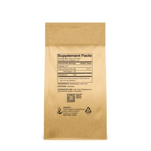Pure Original Ingredients Maltodextrin (1 – Unflavored & Odorless: Does not impart any taste or smell, allowing – Image 2