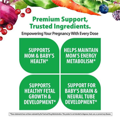 Rainbow Light Prenatal Multivitamin One + for Women | 30 Caplets | Essential Nutrition for Mom & Baby | Real Food Nutrients | with Iron, Vitamins, Folate, Biotin and More