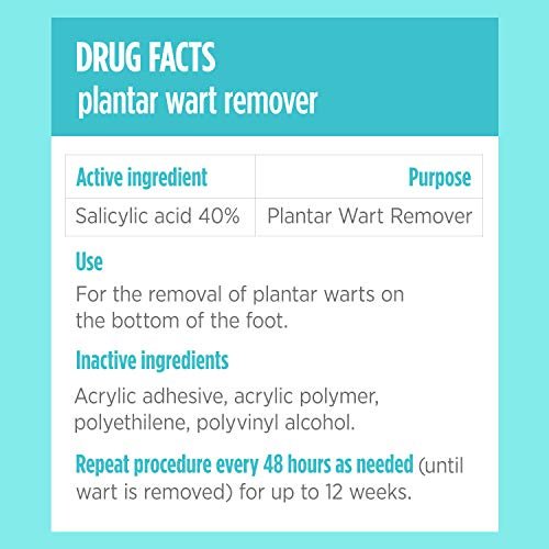 Comfort Zone Plantar Wart Removal Kit, Maximum Strength Salicylic Acid Plantar Wart Remover for Feet with Medicated Patches & Concealing Pads, 24 Count - görsel 9