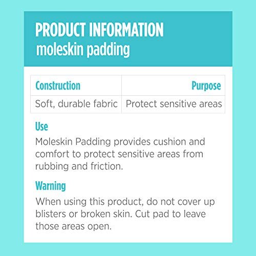 Comfort Zone Super Moleskin Padding for Feet, Protects Tender Areas of The Foot from Friction, Light Brown, Premium Moleskin Pads, 3 Count (Pack of 3) - görsel 10