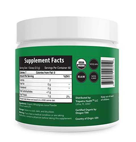 Organic Wheatgrass Juice Powder - Organic, – Organic & Pure: Certified organic wheatgrass, free from pesticides, – Image 13