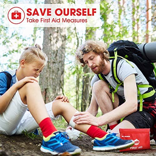 Small Travel First Aid Kit - 87 Piece Clean, Treat and Protect Most Injuries, Ready for Emergency at Home, Outdoors, Car, Camping, Workplace, Hiking. - görsel 7