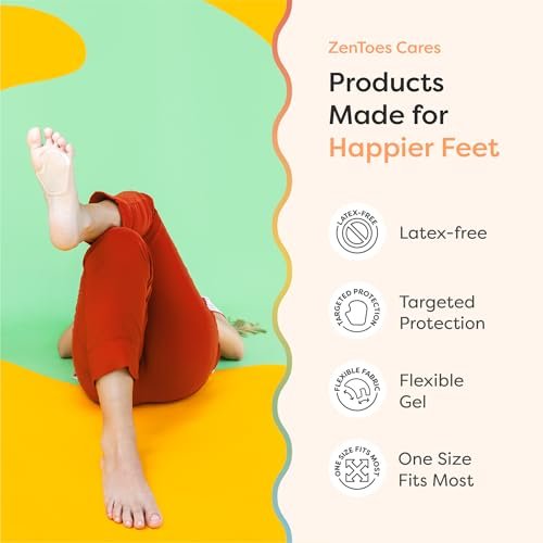 ZenToes Metatarsal Pads Women, Ball of Foot Cushions, Heel Inserts for Women, Shoe Inserts for Morton's Neuroma and Sesamoiditis Support, Metatarsalgia Foot Pads, 2 Pairs - görsel 6