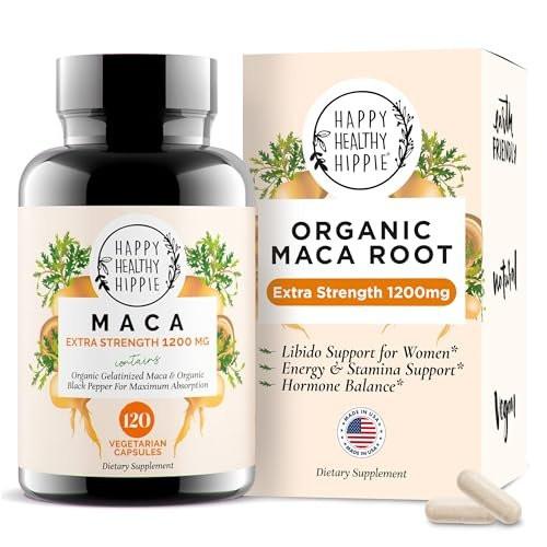 Organic Maca Root Capsules 1200 mg – Libido Booster for Women Fast Acting & Potent | Female Maca Supplement | Energy Pills from Peru | Includes Black Pepper for High Absorption | Vegan, 120 Ct - görsel 7