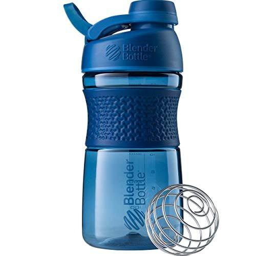 BlenderBottle SportMixer Shaker Bottle Perfect for Protein Shakes and Pre Workout, 20-Ounce, Navy - görsel 1