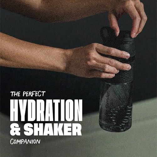 BlenderBottle SportMixer Shaker Bottle – 28 oz, Black, Perfect for Protein Shakes and Pre Workout - görsel 10