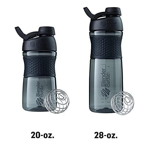 BlenderBottle SportMixer Shaker Bottle Perfect for Protein Shakes and Pre Workout, 20-Ounce, Plum - görsel 14