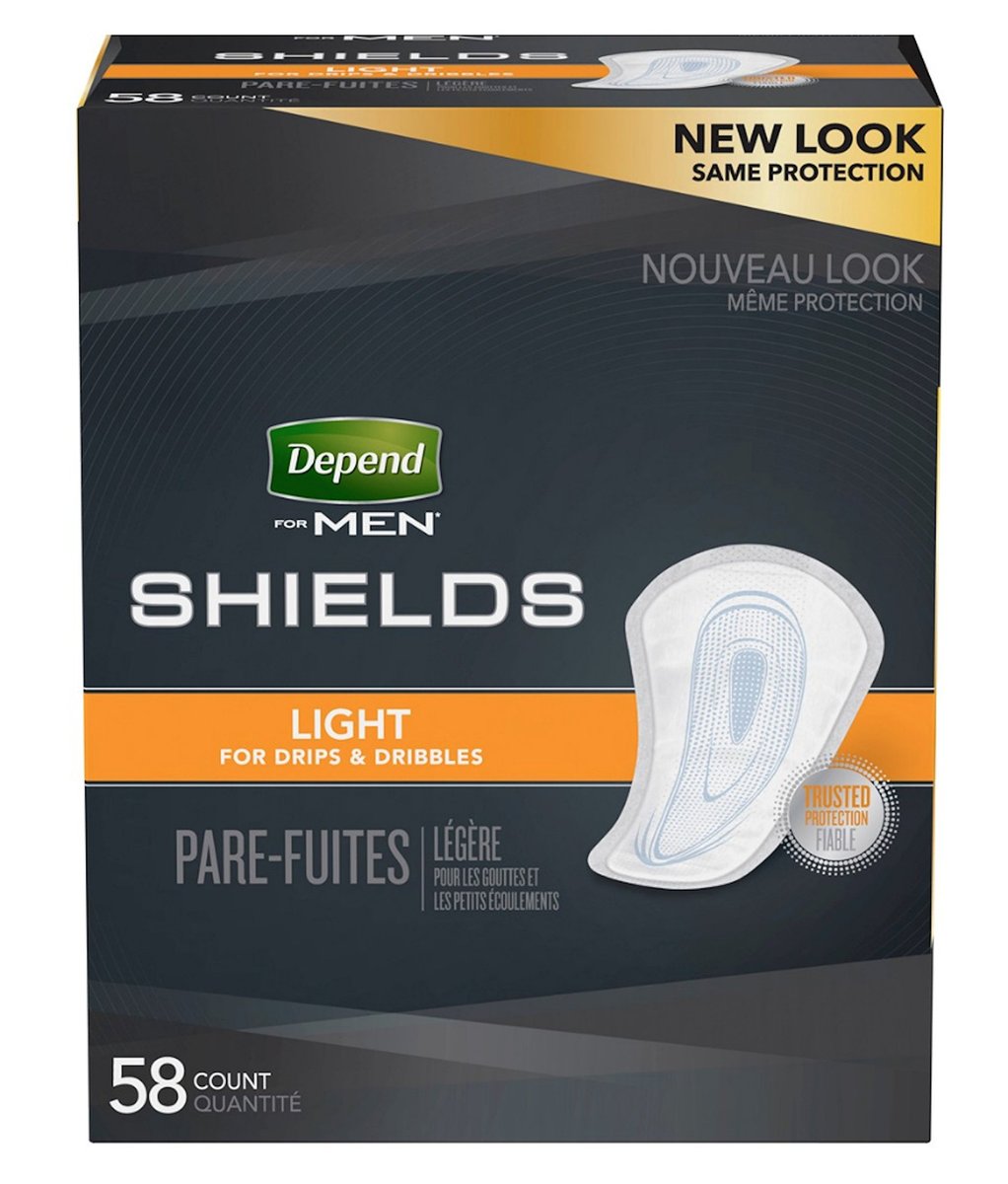 DependsMen Incontinence Shields/Pads Light Absorbency - 1 Box (58 Count) - görsel 6
