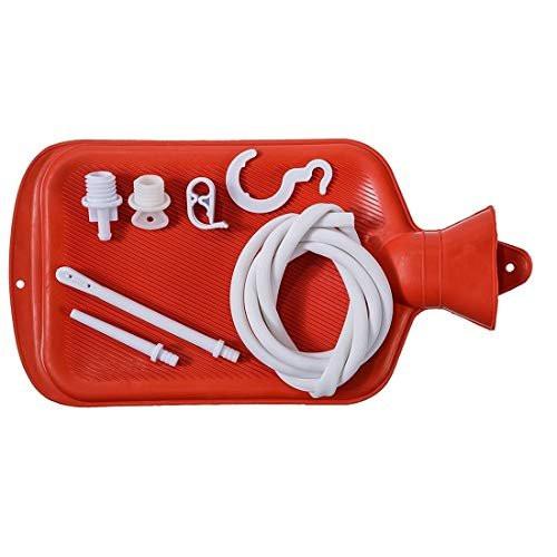 Enema Bag Kit 2 Quart Home Water & Coffee Colon Cleansing Kit BPA Free Hot-Water Bag with 5 Foot Long Hose - görsel 1