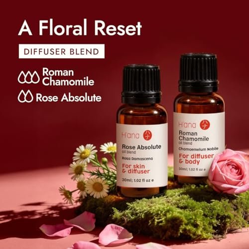 H'ana Roman Chamomile Oil - 1.02 Fl Oz Roman Chamomile Essential Oil for Hair, Skin, Diffuser, Aromatherapy & DIY - görsel 9