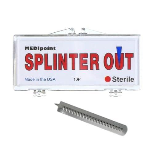 Splinter Out Splinter Remover 10 Count (Pack of 1) | Fast, Painless Splinter Removal | Essential First Aid for Home, Work, Travel & Camping | Ideal for Hiking, Woodworking, Gardening & Outdoors - görsel 1