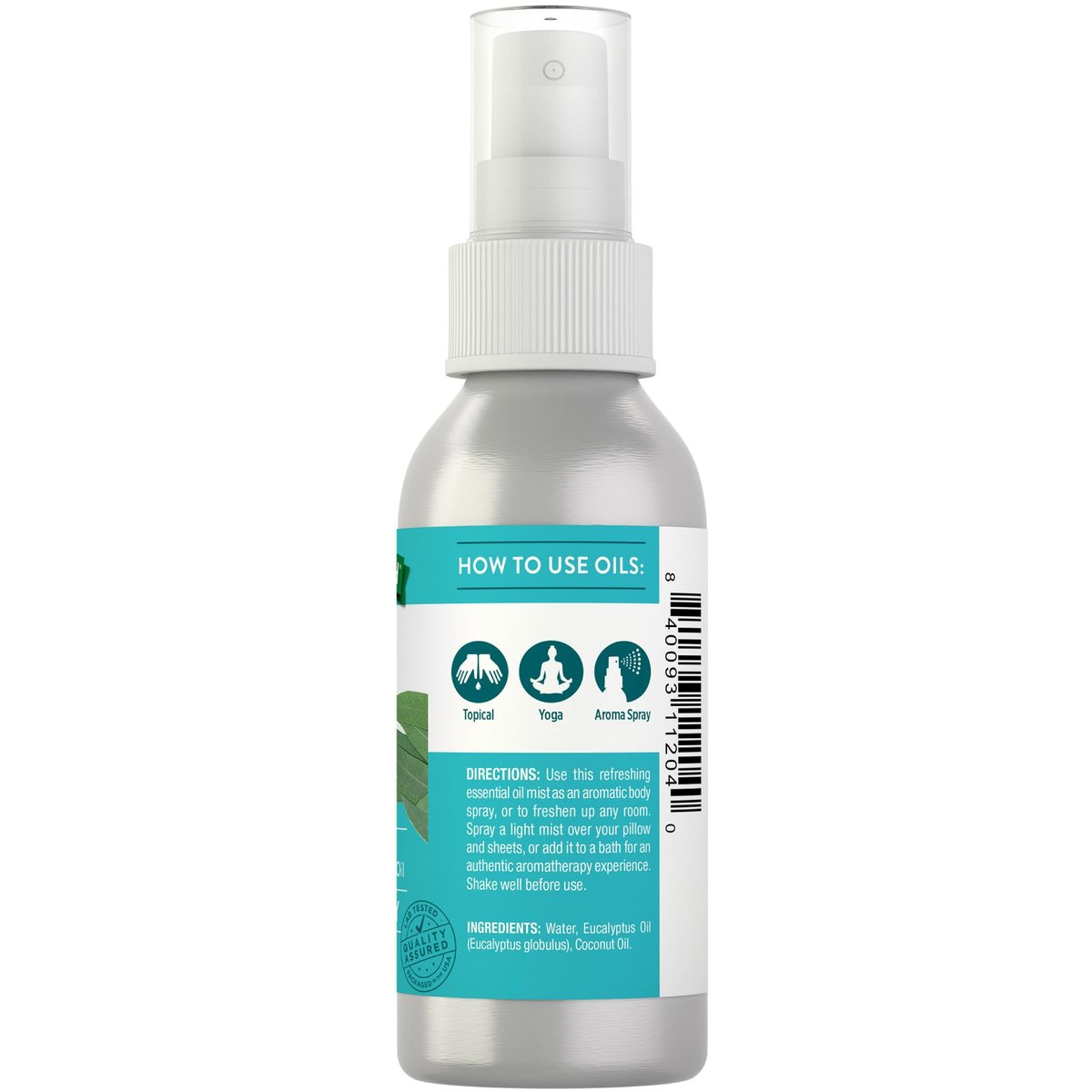 Nature's Truth Eucalyptus Mist Spray 2.4 fl oz | Pure Essential Oil for Aromatherapy - görsel 1