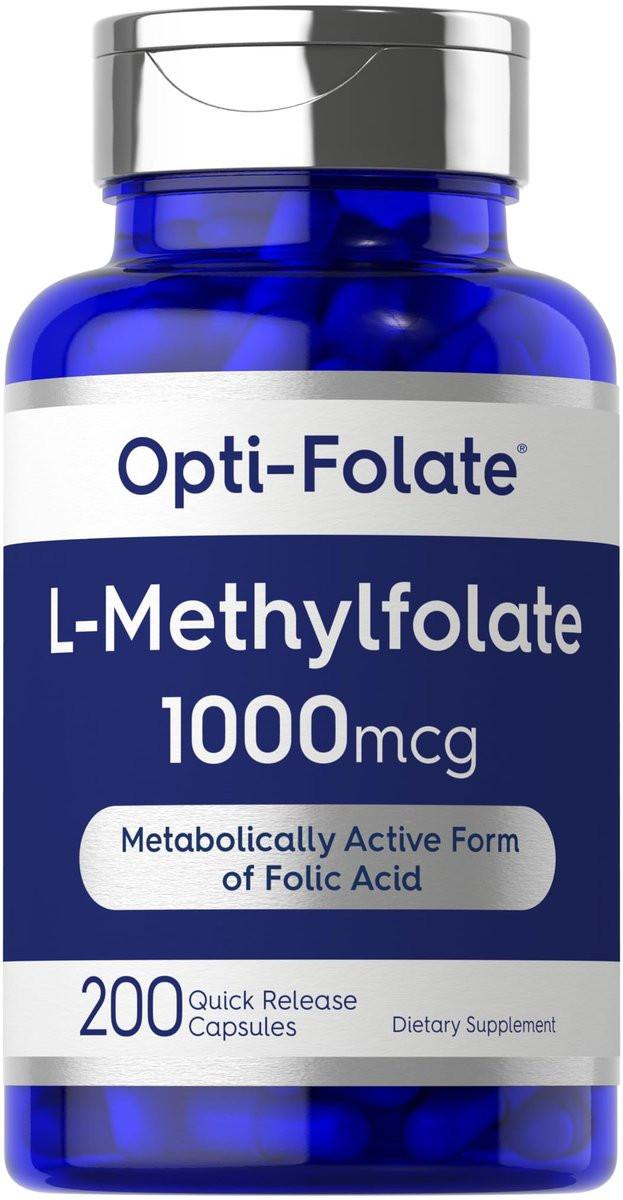 Carlyle L Methylfolate 1000mcg | 200 Capsules | Value Size | Optimized and Activated | Non-GMO, Gluten Free | Methyl Folate, 5-MTHF | by Opti-Folate - görsel 6