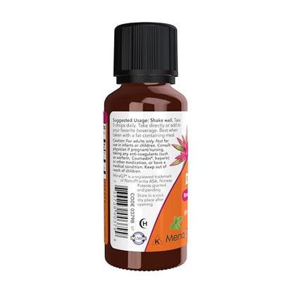NOW Foods Supplements, Liquid D-3 & MK-7 with 2,500 IU Vitamin D-3 & 100 mcg Vitamin K-2 per 5 drops, 1-Ounce