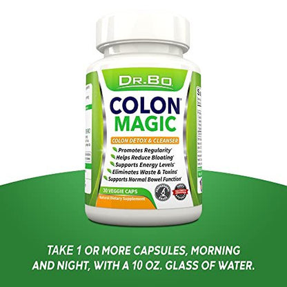Colon Cleanse Detox Formula - Natural Bowel Cleanser Pills for Intestinal Bloating & Fast Digestive Cleansing - Daily Constipation Relief Supplement Gut, Belly, Stomach - Women Men Herbal Weight Flush