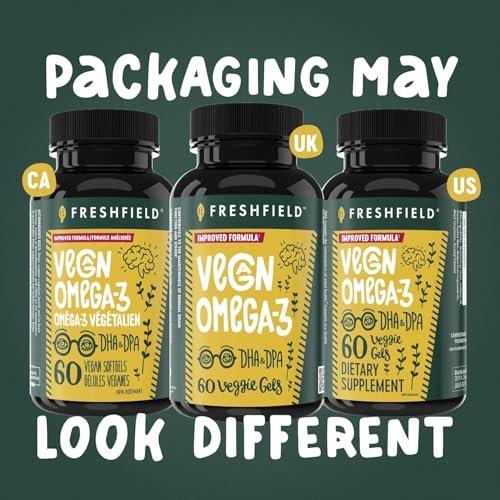Freshfield Vegan Omega 3, Algae (Algal) Oil, – Size: 60 Count (Pack of 1) – Image 18