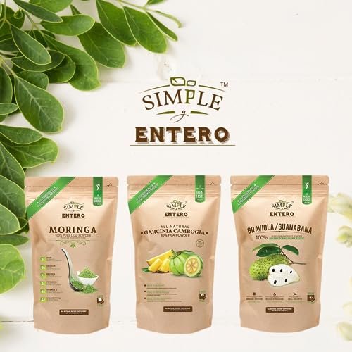 Simple y Entero Graviola/Guanábana (Soursop) Supplement, 100% Pure Leaf & Fruit Powder, No Additives or Fillers, 8 oz Resealable Bag - görsel 2
