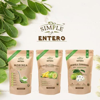 Simple y Entero Graviola/Guanábana (Soursop) Supplement, 100% Pure Leaf & Fruit Powder, No Additives or Fillers, 8 oz Resealable Bag