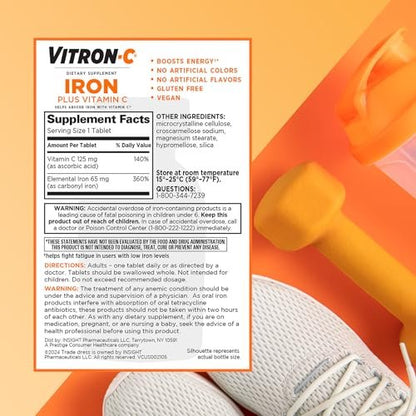 Vitron-C Iron Supplement, Once Daily, High – Once Daily Dosage: Easy to incorporate into your daily routine, – Image 15