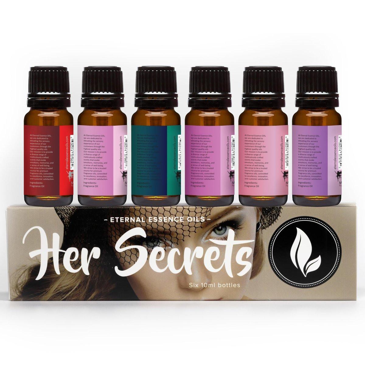 Eternal Essence Oils Her Secrets Set of 6 Premium Fragrance Oils - Includes Pretty, Dark Embrace, Forever Yours, Secret Crush, Pink Splash, and Sugar Kiss Scents Scented Oils - 10ML - görsel 9