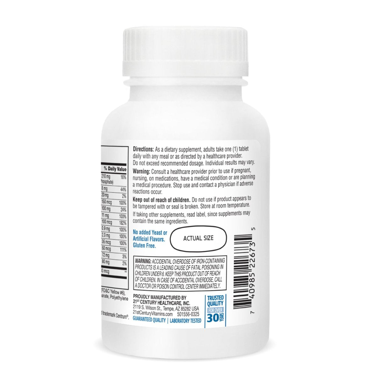 21st Century Sentry Men Multivitamin, 120 Count - görsel 17