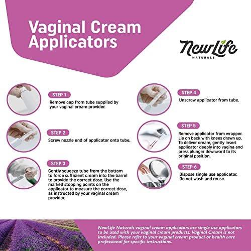 NewLife Naturals Disposable Vaginal Applicators 30 Pack – Threaded Vaginal Cream Applicators with Dosage Markings – Individually Wrapped Clean Single Use for Gels, Lubricants, & Creams – Made in USA - görsel 14