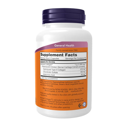 NOW Foods Supplements, BioCell Collagen® – Veg Capsules: Suitable for vegetarians and easy to swallow, each bottle – Image 4