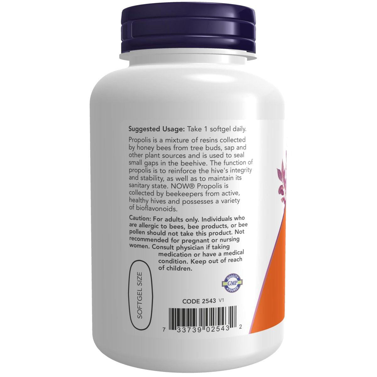NOW Supplements, Propolis 2,000 (Bee Propolis), 5:1 Extract, Natural Bee Product, 90 Softgels - görsel 2