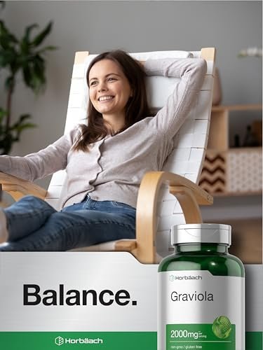 Horbäach Graviola Capsules | 120 Count | Soursop (Annona Muricata) | Non-GMO & Gluten Free - görsel 12