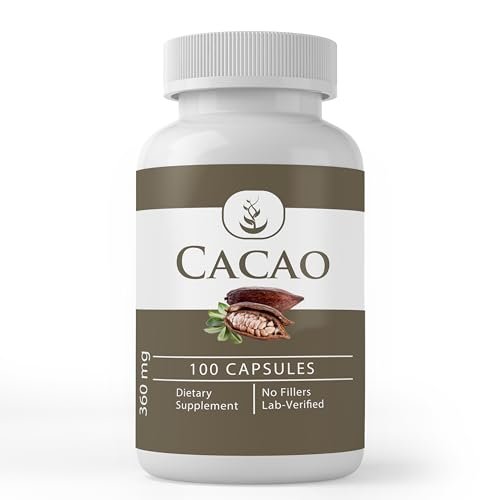 Pure Original Ingredients Cacao, 100 Capsules – Always Pure, No Additives or Fillers, Lab Verified - görsel 2