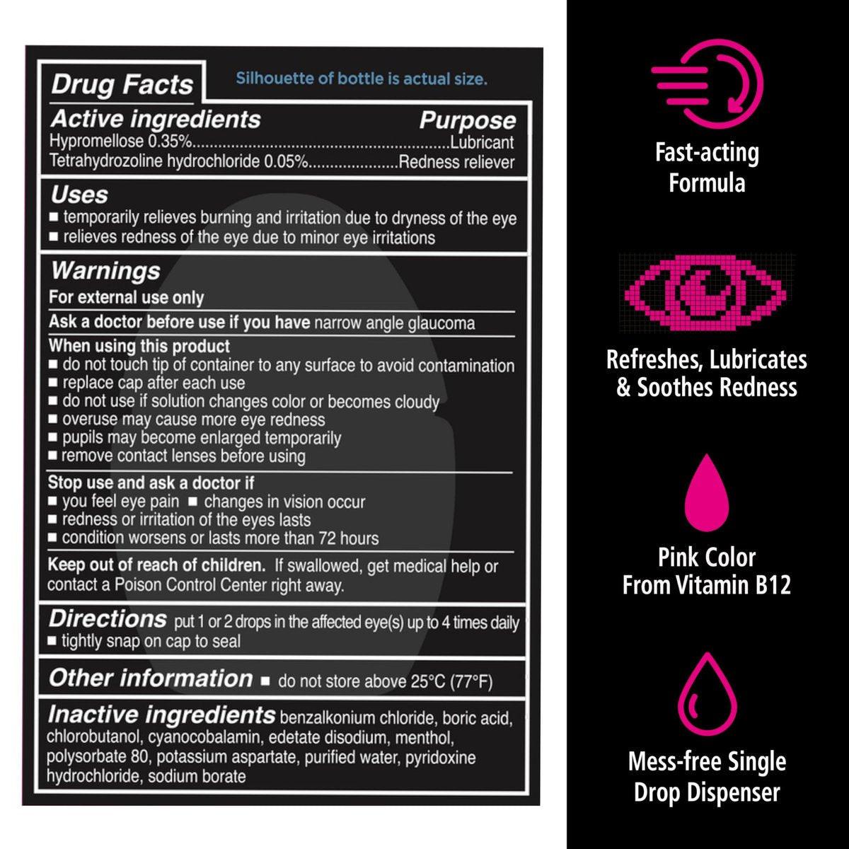 Rohto Digi-Eye Drops for Digital Eye Strain Relief, Long-Lasting Cooling and Soothing Formula for Red Tired Eyes, 0.4 fl oz, 2 Count - görsel 2