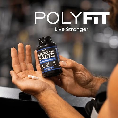 Polyfit Electrolyte Salts - 100 Salt Pills - NSF Certified - Electrolytes Replacement Salt Tablets for Runners - Supplement for Rapid Hydration, Recovery, and Endurance - görsel 12