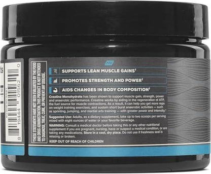 ONNIT Creatine Monohydrate Powder, IGEN Non-GMO Tested 5g Premium Creatine for Muscle Strength, Power and Lean Mass, Supports Brain Health, Brain Cellular Energy, Unflavored, 30 Servings, 5.29 oz