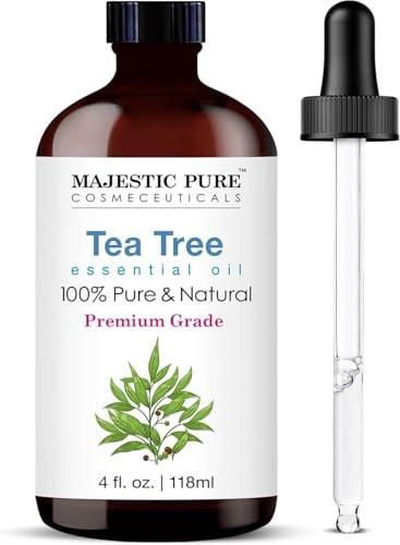 Majestic Pure Tea Tree Essential Oil - 100% Pure and Natural - 4 Fl Oz with Glass Dropper - görsel 10
