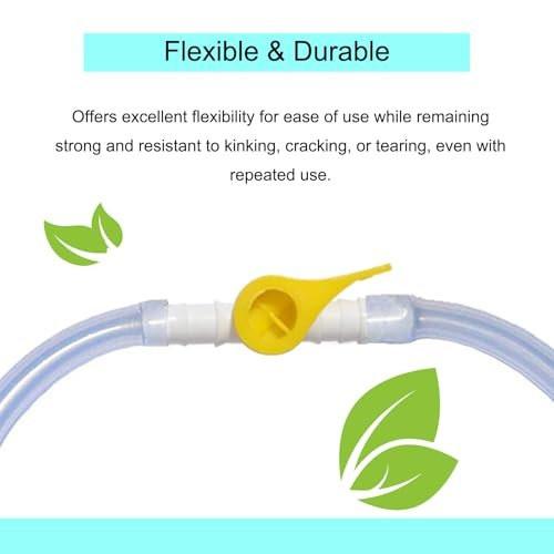 Enema Kit Replacement Part Silicone Enema Hose Colon Cleansing Accessories, Include 6.5 ft Tubing, Tips, Connectors, Stopcock Tap, Clamp and Hook - görsel 8