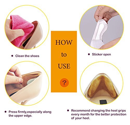 Premium Leather Heel Grips Liner Cushions Inserts for Shoes Too Big, Heel Pads for Heel Pain, Filler Protect Improved Women Men Shoe Fit and Comfort, Khaki, 3 Pairs (0.35 inch Thicker) - görsel 11