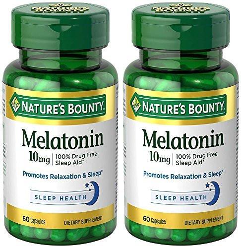 Melatonin 10 mg, 2 Bottles (60 Count) – Nature's Bounty Sleep Supplement - görsel 2