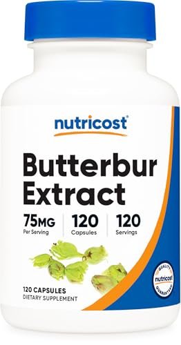 Nutricost Butterbur Extract Capsules (75mg) 120 Capsules - Gluten Free, Non-GMO, Vegetarian Friendly - görsel 3