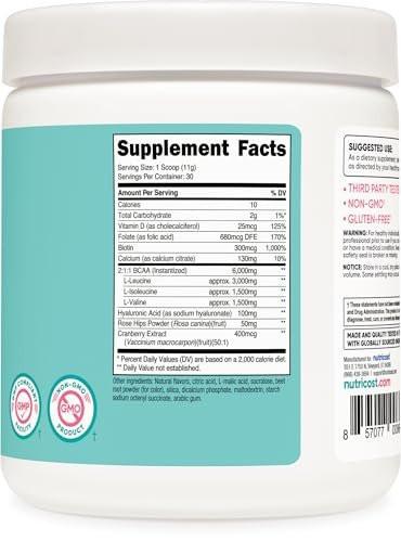Nutricost BCAA for Women (Strawberry Lemonade, 30 Servings) - Formulated Specifically for Women - Non-GMO and Gluten-Free - görsel 7