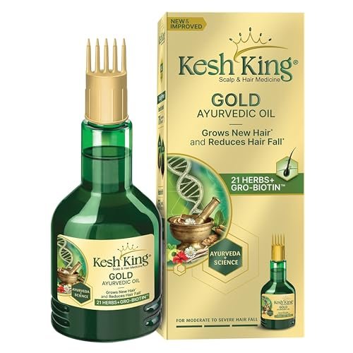 Kesh King Ayurvedic Hair Oil | Herbal Oil with Bhringraj & Amla | Enhance Hair Growth | Reduce Hairfall | Nourishes Scalp | Provides Long & Thick Hair | 10.14 Fl Oz/300ml - görsel 7