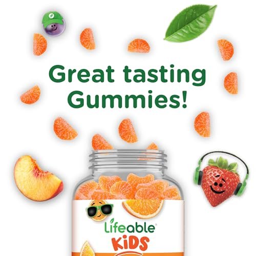 Lifeable Kids Vitamin C Gummies | 250mg | Great Tasting VIT C | Vegan GMO-Free Vitamin C Chewable | for Immune Support | 90 Gummies - görsel 9