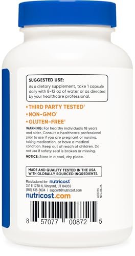 Nutricost St John’s Wort Capsules (500mg) 120 Capsules - Vegetarian, Gluten Free and Non-GMO