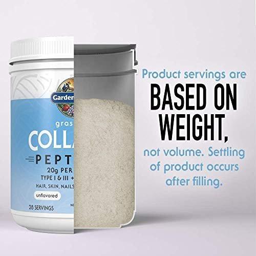 Garden of Life Grass Fed Collagen Peptides Powder Unflavored Collagen Powder for Women Men Hair Skin Nails Joints, Hydrolyzed Collagen Protein Supplements, Collagen for Women & Men, 14 Servings - görsel 15